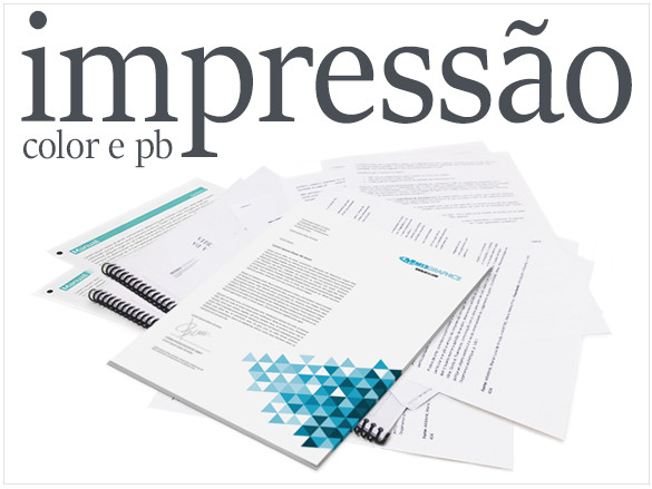 impressao colorida e preta e branca - gráfica em sp